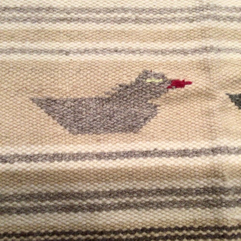 Ortega’s handwoven wool fringed duck textile - Picture 6 of 10